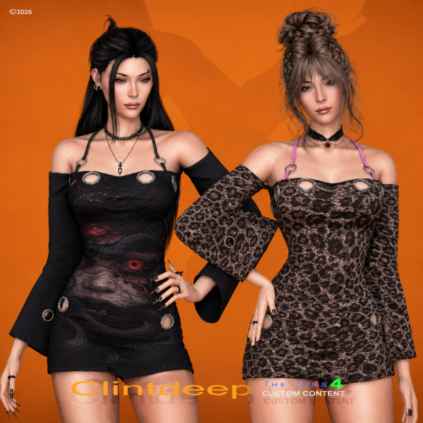 Alpha Clintdeep Alysaa Bodycon Y2K by clintdeep - The Sims 4 Custom Content