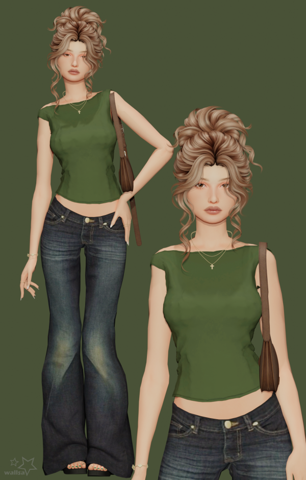 Alpha Paige look by simsfinds - The Sims 4 Custom Content