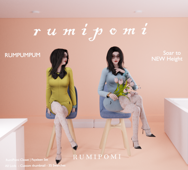 Alpha Rumpumpum_Fayeleen Outfit Set by rumi_pomi - The Sims 4 Custom Content