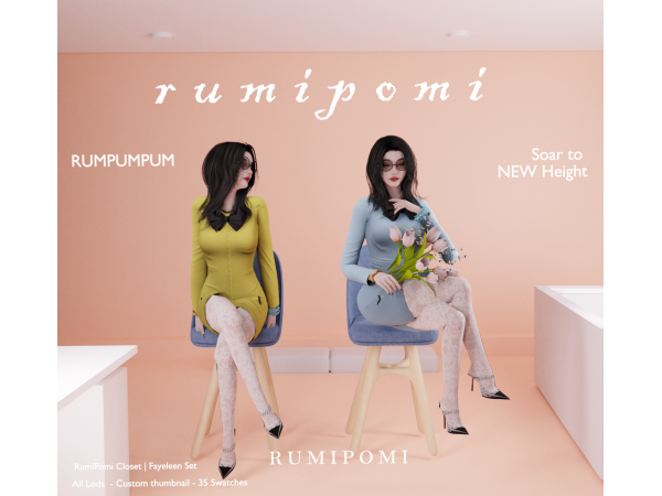 Alpha Rumpumpum_Fayeleen Outfit Set - The Sims 4 Custom Content