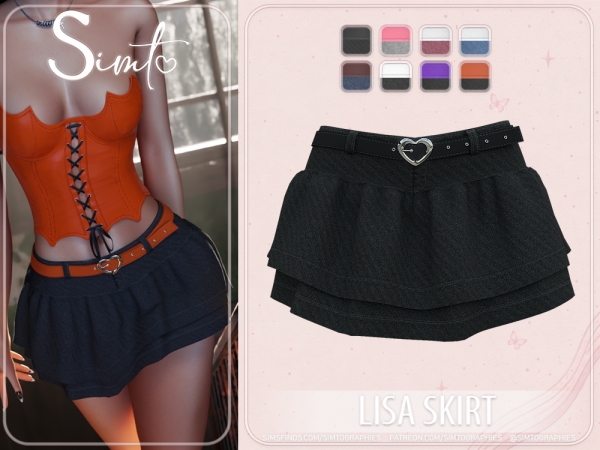 Alpha Lisa Skirt - The Sims 4 Custom Content