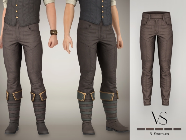 Alpha Silas Pants - The Sims 4 Custom Content