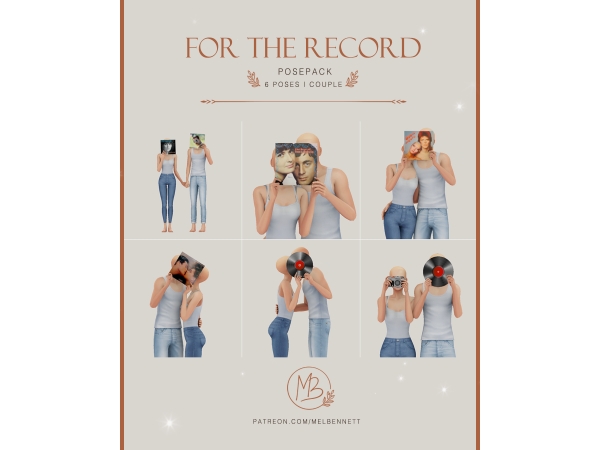 Mix For the Record Posepack - The Sims 4 Custom Content
