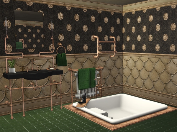 Alpha Nemo Bathroom Part 1 - The Sims 4 Custom Content