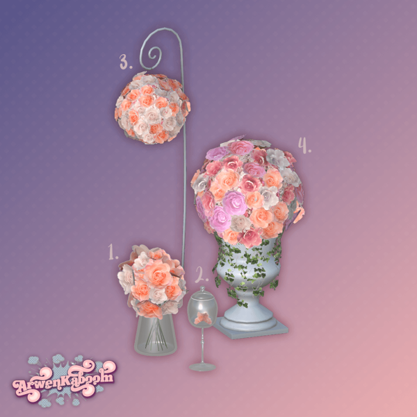 Alpha Perfect Night Flowers Pack by arwenkaboom - The Sims 4 Custom Content