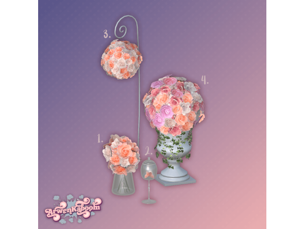 Alpha Perfect Night Flowers Pack - The Sims 4 Custom Content