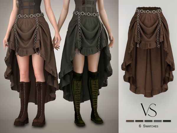 Alpha Clementine Skirt - The Sims 4 Custom Content