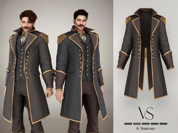 Alpha Silas Jacket - The Sims 4 Custom Content