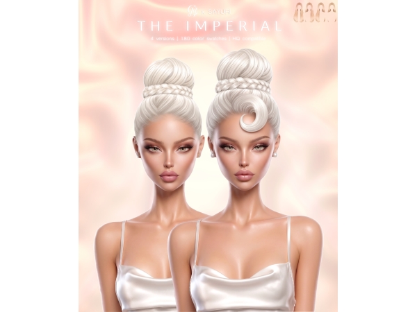 Alpha The Imperial Hairstyle - The Sims 4 Custom Content
