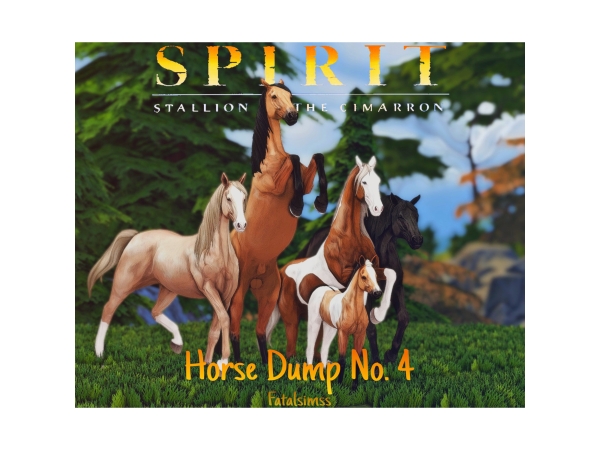 Mix Horse Dump No4 Spirit Stallion of the Cimarron inspired - The Sims 4 Custom Content