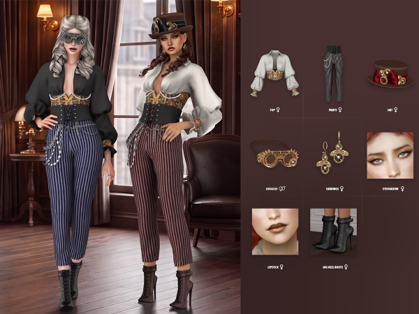 Alpha Genevieve Lookbook - The Sims 4 Custom Content