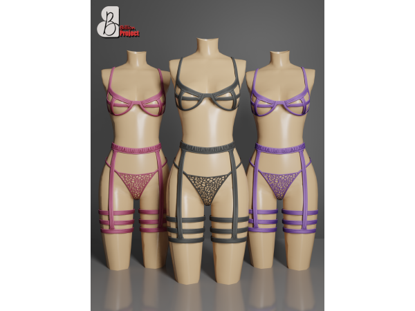 Alpha BillionProject Revitary Lingerie - The Sims 4 Custom Content