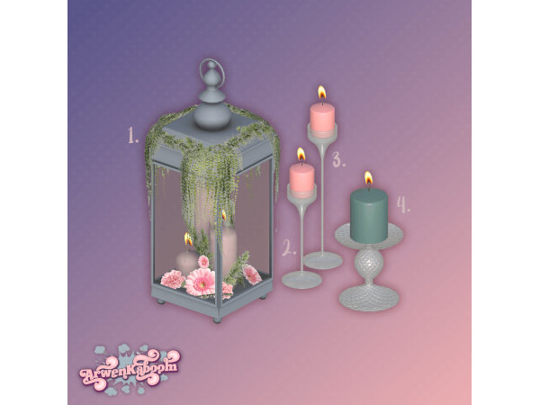Alpha Perfect Night Candles Pack - The Sims 4 Custom Content