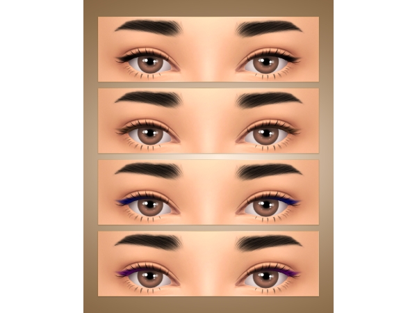Mix Zahra Eyeliner HQ - The Sims 4 Custom Content