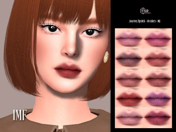 Alpha IMF Journey Lipstick by IzzieMcFire - The Sims 4 Custom Content
