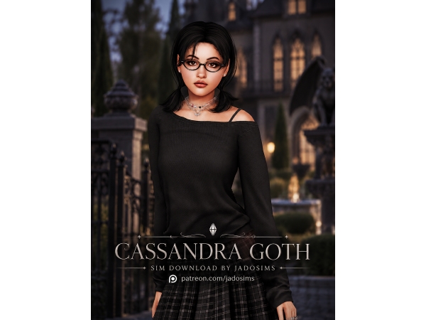 Alpha Cassandra Goth (Sim Download) - The Sims 4 Custom Content