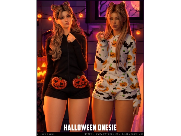 Alpha Halloween Onesie - The Sims 4 Custom Content