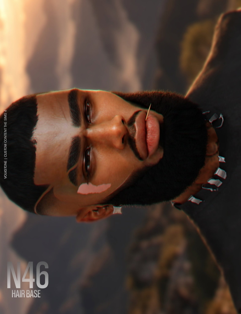 Alpha HAIR BASE N46 (FREE) by volkstonesims - The Sims 4 Custom Content