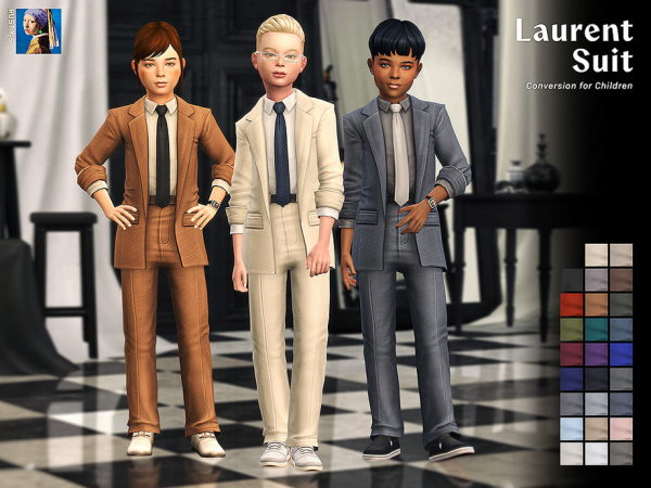 Maxis Match Laurent Suit by rustys_cc - The Sims 4 Custom Content