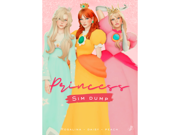 Maxis Match Rosalina Daisy Peach SIM DUMP - The Sims 4 Custom Content