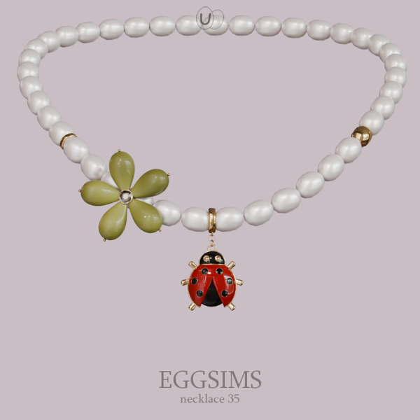 Alpha [EGGSIMS] necklace 35 by simsfinds - The Sims 4 Custom Content