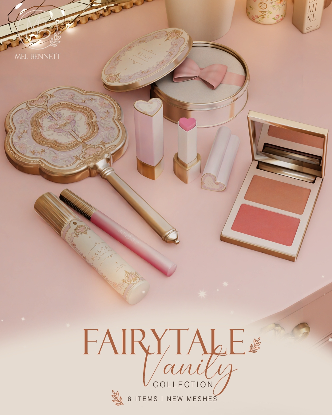 Mix Fairytale Vanity Collection by melbennett - The Sims 4 Custom Content