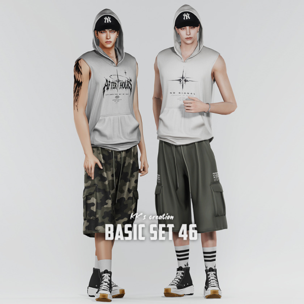 Alpha [KK] BASIC SET 46 by simsfinds - The Sims 4 Custom Content
