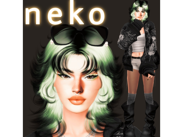 Alpha Daphne Garnet by neko_mur - The Sims 4 Custom Content