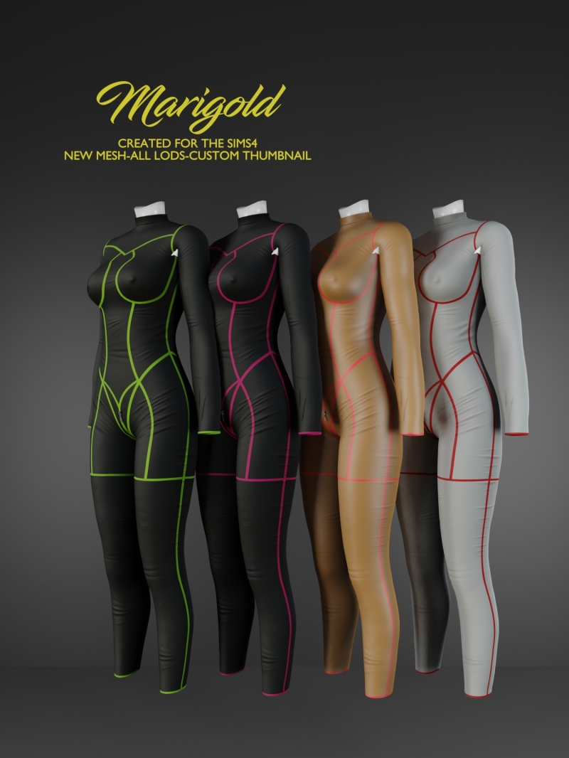 Alpha MARIGOLD TS4_VIVIAN by marigoldsims - The Sims 4 Custom Content
