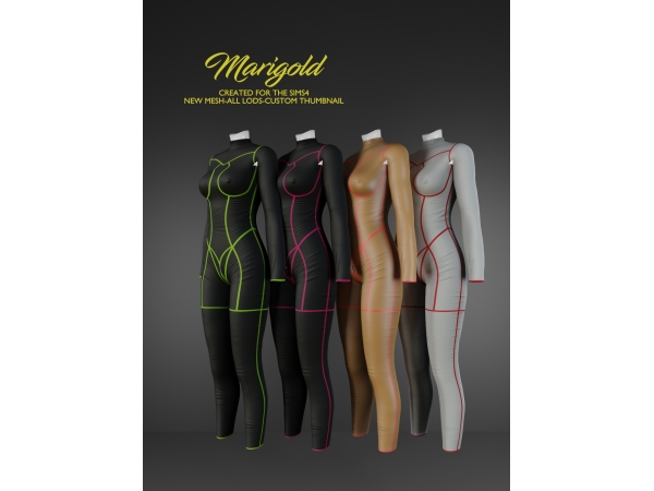 Alpha MARIGOLD TS4_VIVIAN - The Sims 4 Custom Content