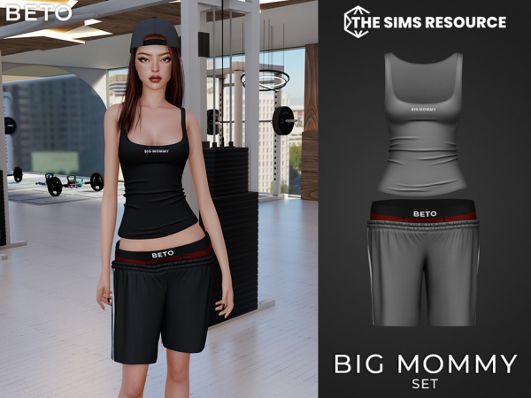 Alpha Big Mommy Set by Beto_ae0 - The Sims 4 Custom Content