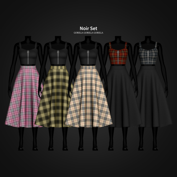 Alpha Noir Set by simsfinds - The Sims 4 Custom Content