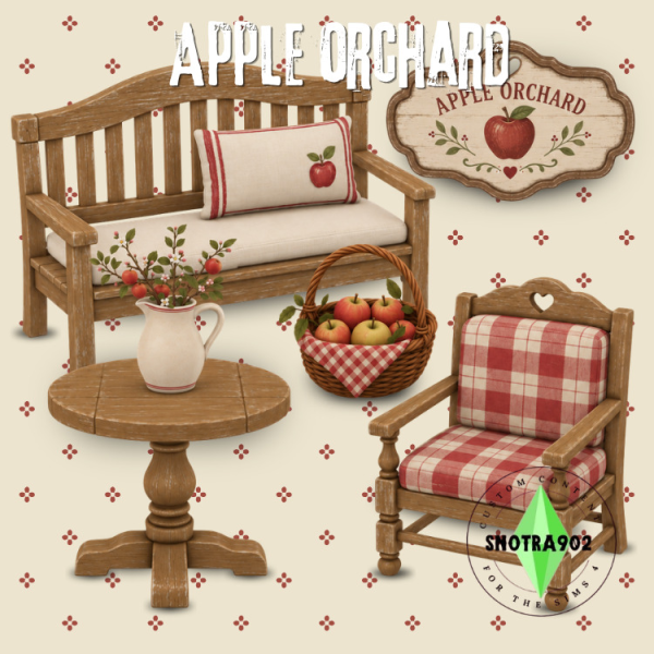 Maxis Match Apple Orchard by simsfinds - The Sims 4 Custom Content