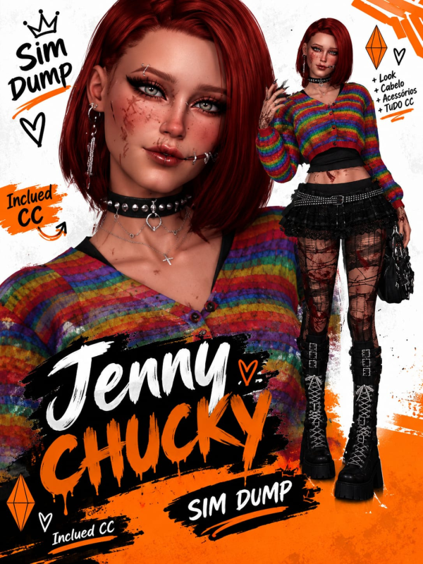 Alpha 𝑱𝒆𝒏𝒏𝒚 𝑪𝒉𝒖𝒄𝒌𝒚 𝑺𝒑𝒆𝒄𝒊𝒂𝒍 𝑭𝒐𝒓 𝑯𝒂𝒍𝒍𝒐𝒘𝒆𝒆𝒏 by simsfinds - The Sims 4 Custom Content
