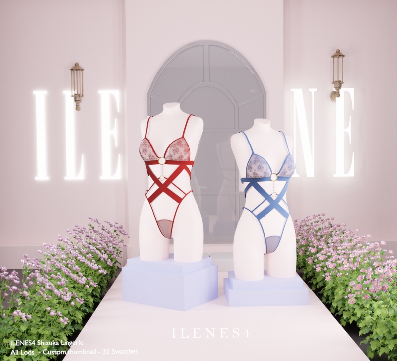 Alpha ILN Shizuka Lingerie by ilenes4 - The Sims 4 Custom Content