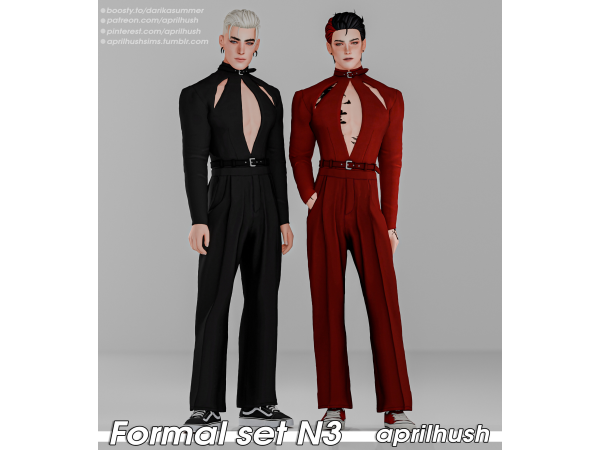 Alpha Formal set N3 by aprilhush - The Sims 4 Custom Content