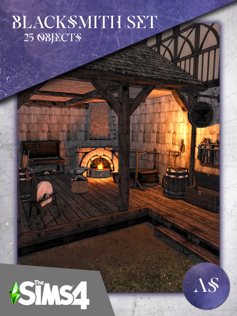 Alpha Blacksmith Set by arthemissims - The Sims 4 Custom Content