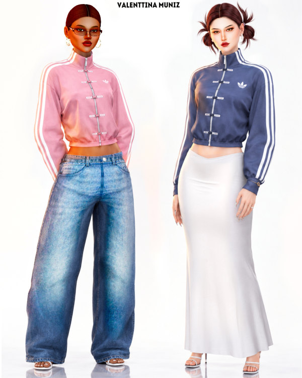 Mix Adidas Jacket early access by valentinamuniz - The Sims 4 Custom Content