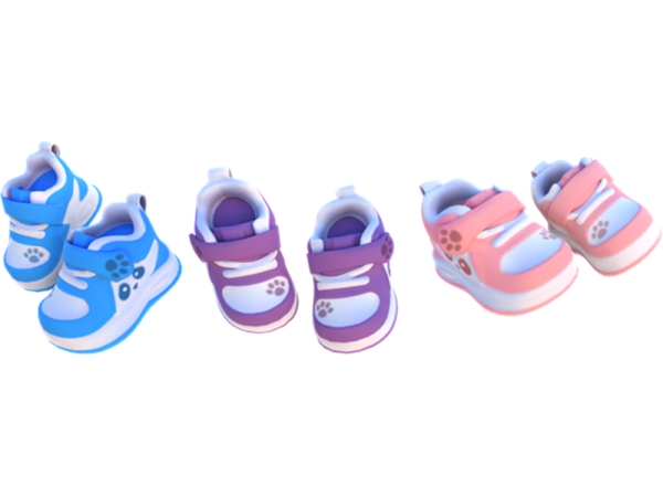Maxis Match Cute Panda Sneakers (Infants Toddlers) - The Sims 4 Custom Content