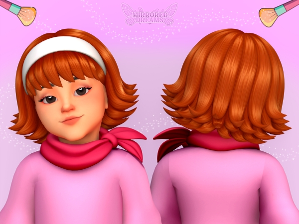 Maxis Match Daphne's Hair Accessory Colors (Toddler) by mirroreddreamscc - The Sims 4 Custom Content
