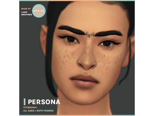PERSONA — maxis match unibrows. by oitocc