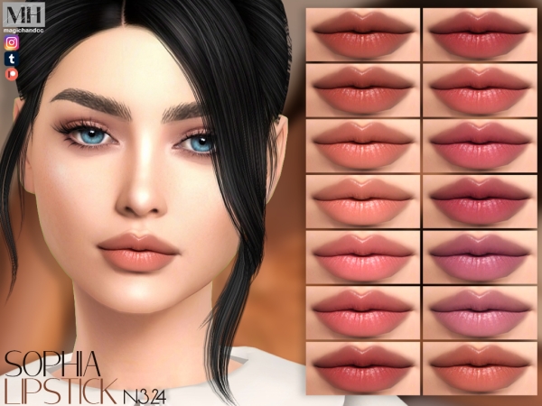 Alpha Sophia Lipstick - The Sims 4 Custom Content