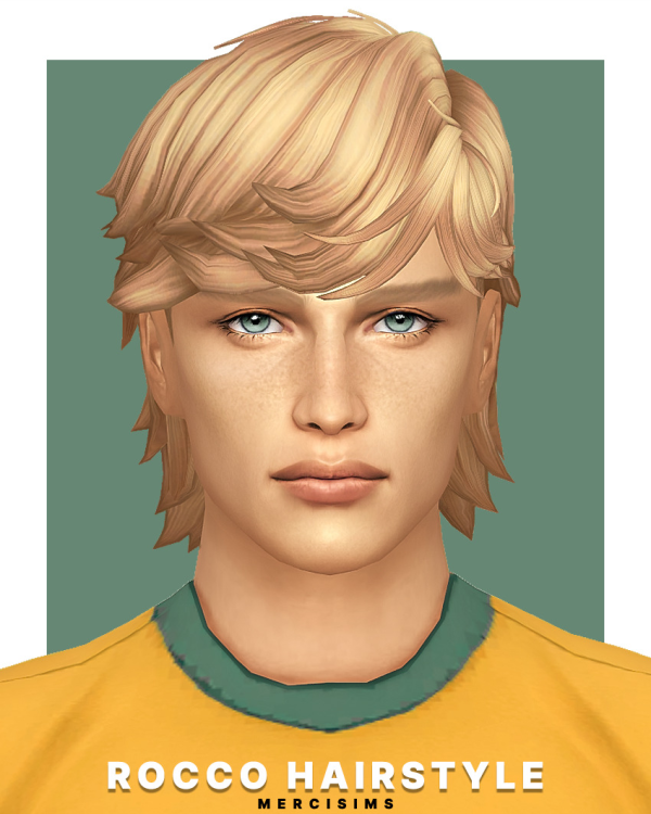Maxis Match Rocco Hairstyle by simsfinds - The Sims 4 Custom Content