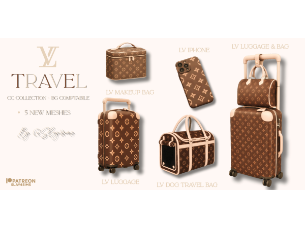Maxis Match LV Travel Collection by slay4sims - The Sims 4 Custom Content