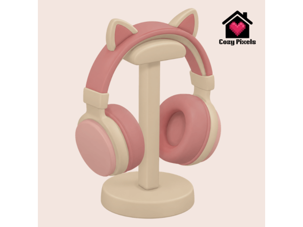 Maxis Match Cat Ear Headphone by CozyPixels01 - The Sims 4 Custom Content