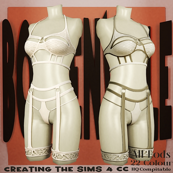 Alpha Boe_Evelyn Elyna Lingerie by boegenville - The Sims 4 Custom Content
