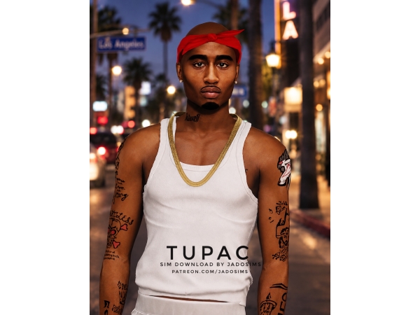 Alpha Tupac (Sim Download) - The Sims 4 Custom Content