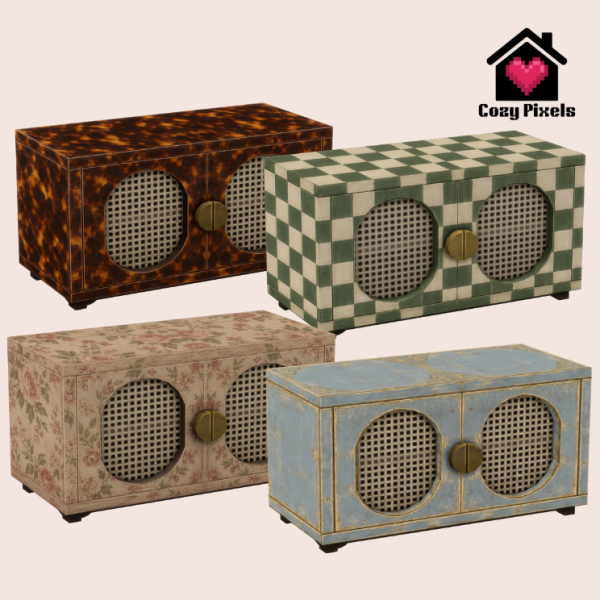 Maxis Match Eclectic Dresser by simsfinds - The Sims 4 Custom Content
