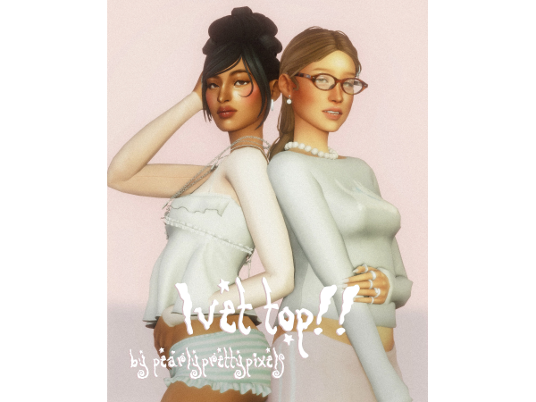 Maxis Match ivet top by pearlyprettypixels - The Sims 4 Custom Content