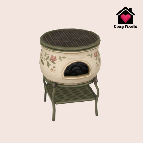 Maxis Match Cottage Grill by simsfinds - The Sims 4 Custom Content